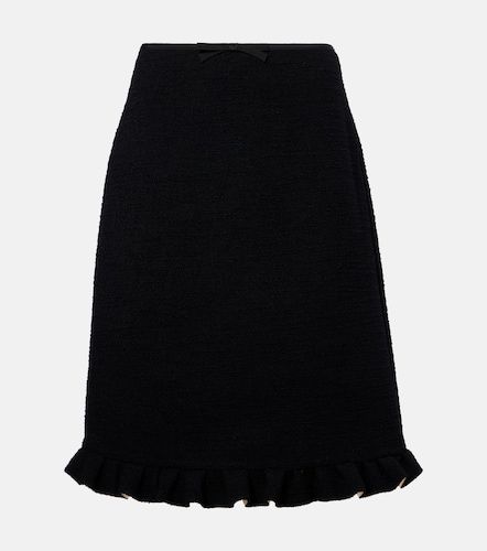 Ruffled wool-blend miniskirt - Valentino - Modalova