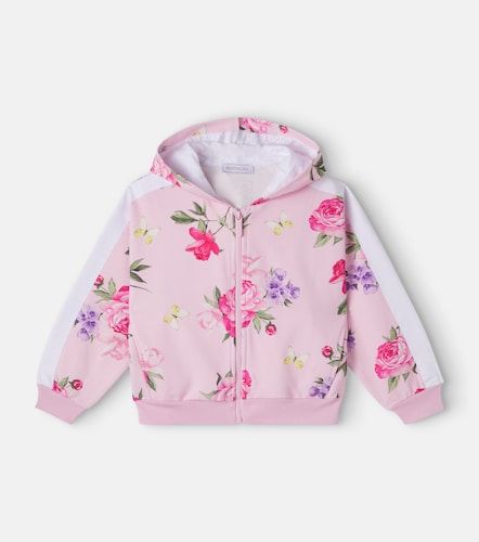 Sudadera en mezcla de algodón floral - Monnalisa - Modalova
