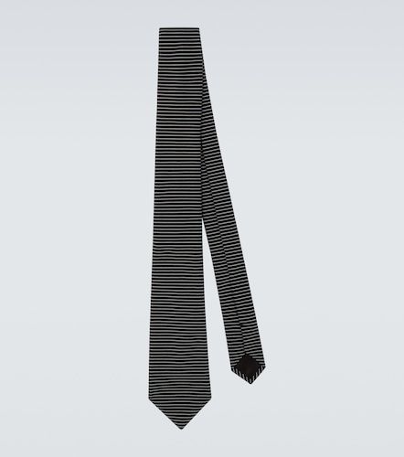 Corbata de seda a rayas - Giorgio Armani - Modalova