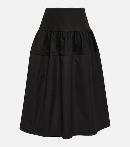 Falda midi de algodón de tiro alto - Jil Sander - Modalova