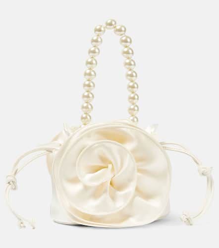 Gathered silk-satin shoulder bag - Magda Butrym - Modalova