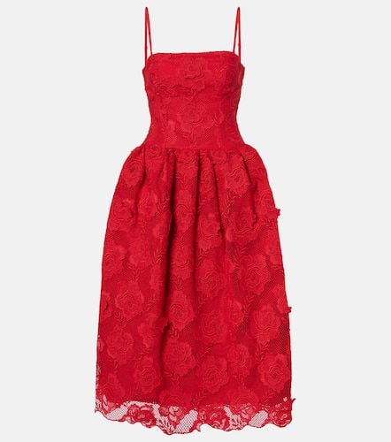 Strapless lace midi dress - Self-Portrait - Modalova