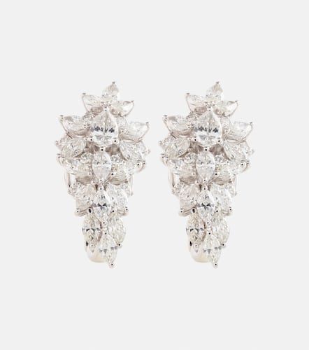 Kt white gold earrings with diamonds - Yeprem - Modalova