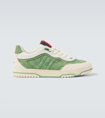 Sneakers Re-Web mit Leder - Gucci - Modalova