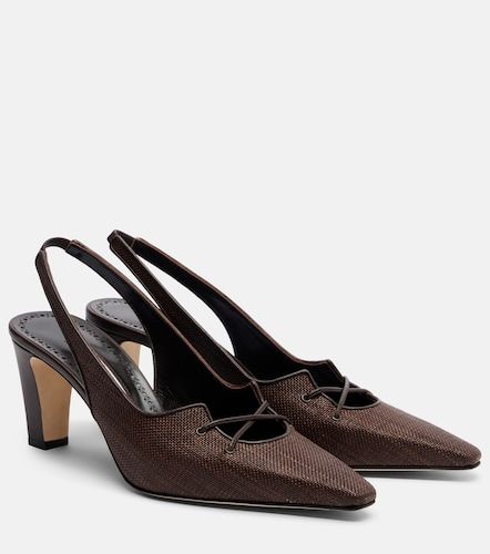 Montbalo raffia slingback pumps - Manolo Blahnik - Modalova
