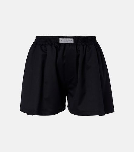 Balenciaga Logo wool-blend shorts - Balenciaga - Modalova