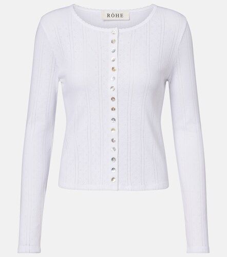 Róhe Cardigan in cotone pointelle - Rohe - Modalova