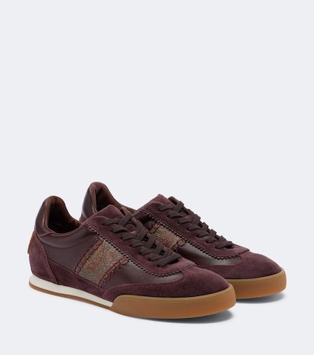 Sneakers Pegaso in pelle con suede - Etro - Modalova