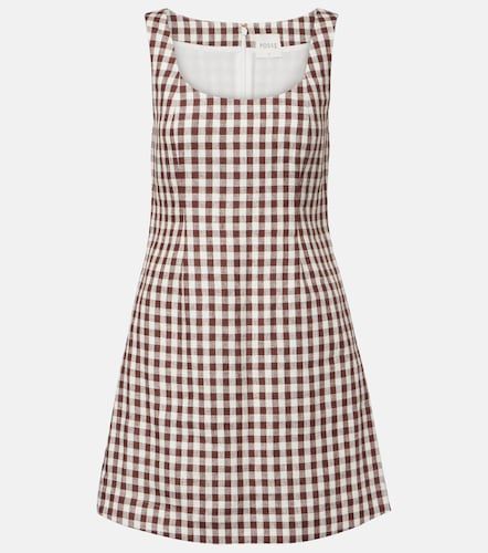 Posse Sadie gingham linen minidress - Posse - Modalova