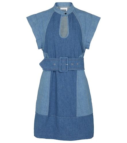 Chloé Vestido corto de jeans con cinturón - Chloe - Modalova