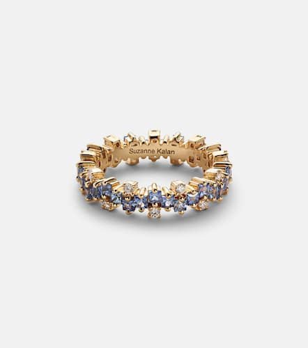 Kt gold ring with sapphires and diamonds - Suzanne Kalan - Modalova