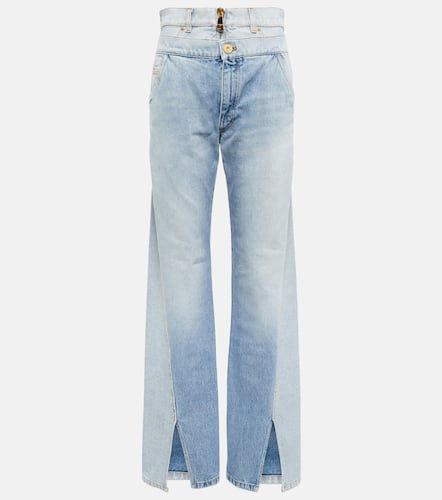Balmain Two-in-one high-rise jeans - Balmain - Modalova