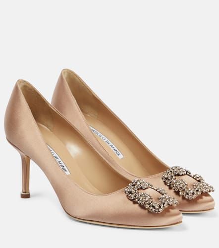 Salones Hangisi 70 de satén adornados - Manolo Blahnik - Modalova