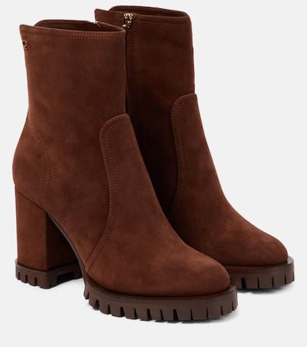 Timber suede ankle boots - Gianvito Rossi - Modalova