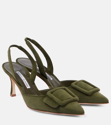 Pumps slingback Maysli in suede - Manolo Blahnik - Modalova