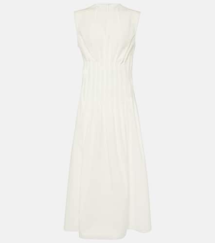 Wes pleated cotton poplin maxi dress - Khaite - Modalova