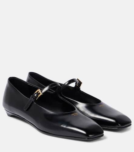 Brushed leather Mary Jane flats - Prada - Modalova