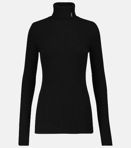 Wool and cashmere turtleneck sweater - Saint Laurent - Modalova