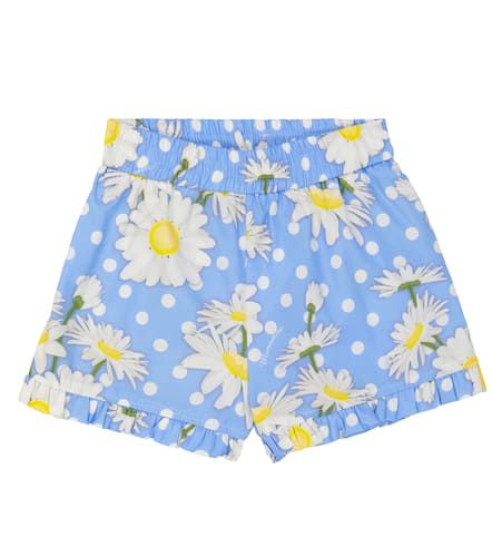 Shorts de popelín con lunares y flores - Monnalisa - Modalova