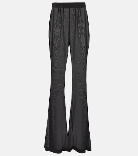 Pantaloni flared in chiffon di misto seta - Dolce&Gabbana - Modalova