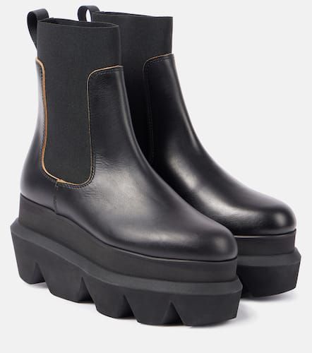 Botas chelsea con plataforma de piel - Sacai - Modalova