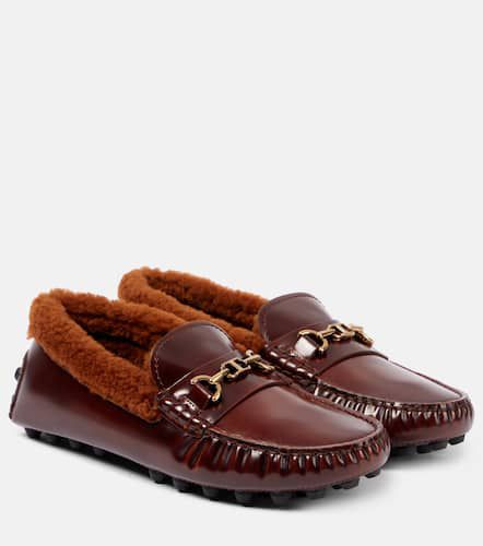 Tod's Mocasines de piel con borrego - Tod's - Modalova