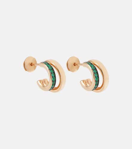 Together 18kt rose earrings with emeralds - Pomellato - Modalova