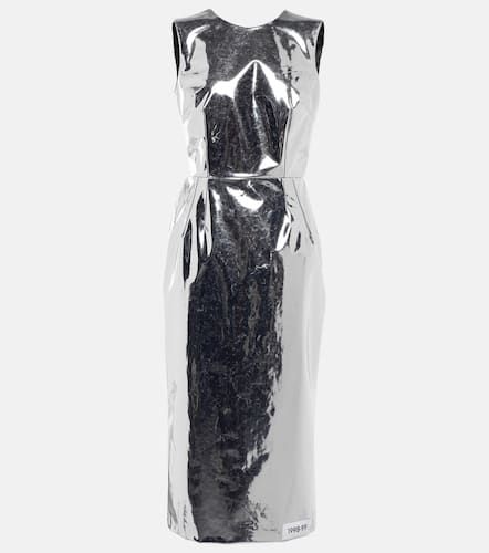 X Kim vestido midi metalizado - Dolce&Gabbana - Modalova
