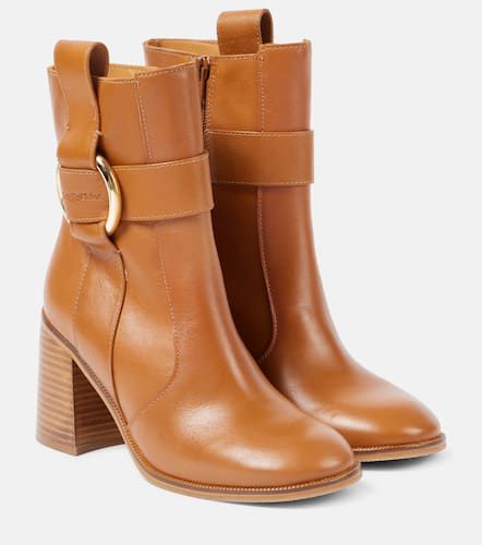 See By ChloÃ© New Ring 80 leather ankle boots - See By Chloe - Modalova