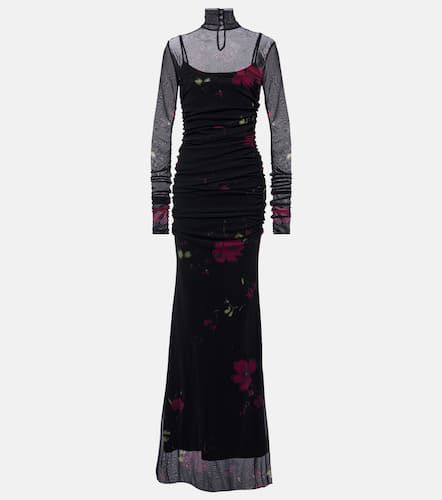 Blumarine Printed tulle gown - Blumarine - Modalova