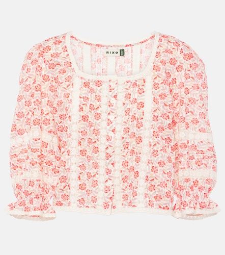 Top Jacques de voile de algodón floral - Rixo - Modalova