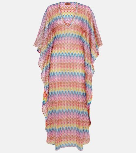 Vestido de playa de pointelle en zigzag - Missoni - Modalova