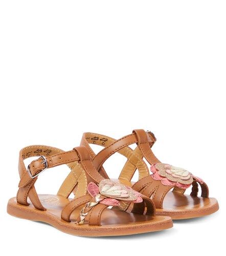 Plagette Alto leather sandals - Pom d'Api - Modalova