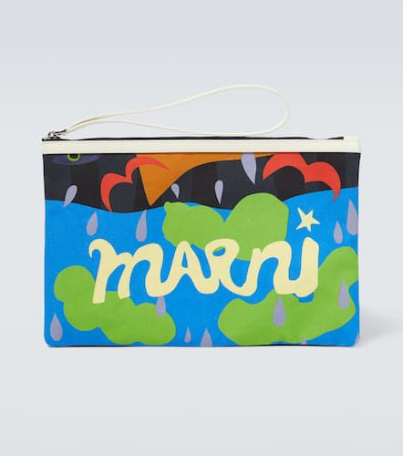X No Vacancy Inn printed canvas travel bag - Marni - Modalova