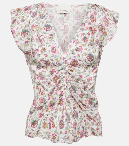 Lonea floral silk-blend top - Isabel Marant - Modalova