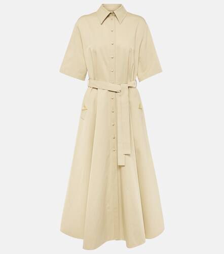 VGold cotton and linen shirt dress - Valentino - Modalova