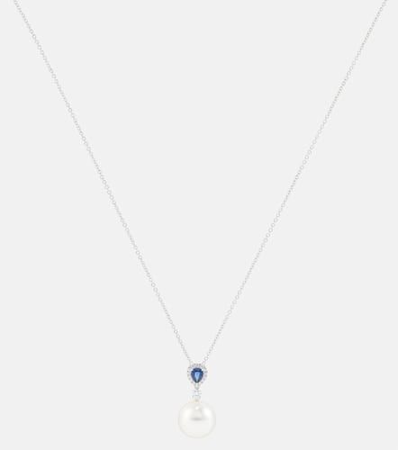 Collana Romance in oro bianco 18kt con zaffiro, perla e diamanti - Bucherer Fine Jewellery - Modalova