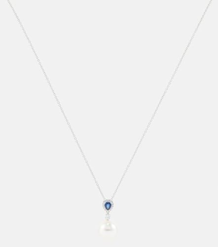 Halskette Romance aus 18kt Weißgold mit Diamanten, Saphir und Perle - Bucherer Fine Jewellery - Modalova