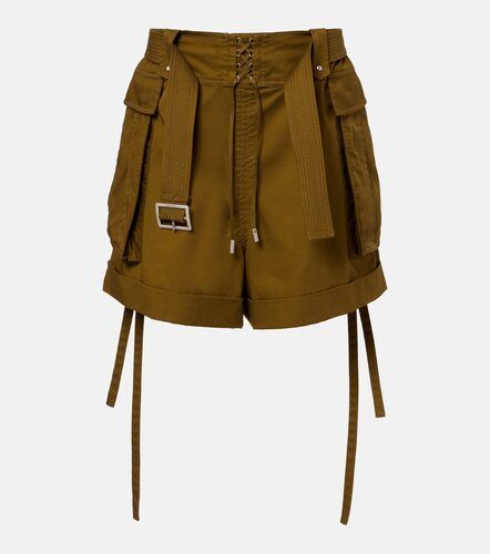 Bermuda oversize in cotone con cintura - McQueen - Modalova