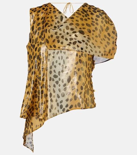 Jacques Wei Silk-blend lame top - Jacques Wei - Modalova