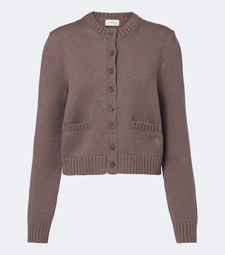 Cardigan in cotone a coste - Magda Butrym - Modalova