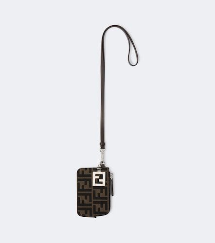 Portamonete in pelle con tracolla - Fendi - Modalova