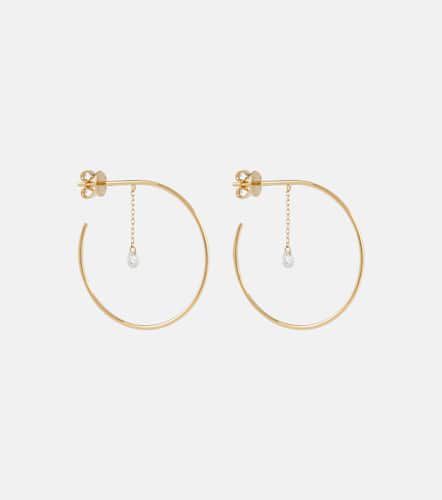 PersÃ©e Shape Of You 18kt yellow hoop earrings with diamonds - Persee - Modalova