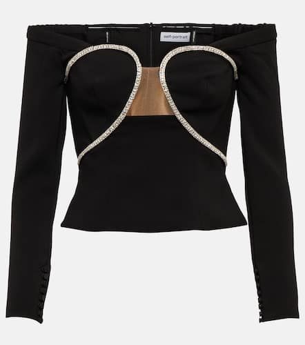 Top bustier à ornements - Self-Portrait - Modalova