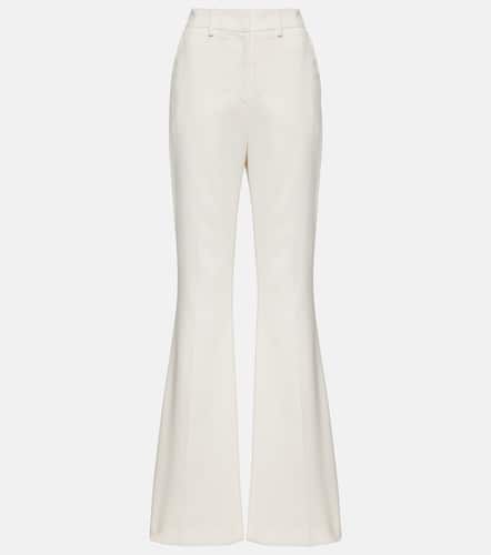 High-rise crÃªpe flared pants - Balmain - Modalova