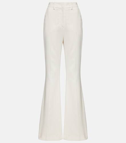 High-rise crÃªpe flared pants - Balmain - Modalova