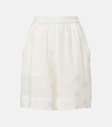 DG silk satin jacquard shorts - Dolce&Gabbana - Modalova