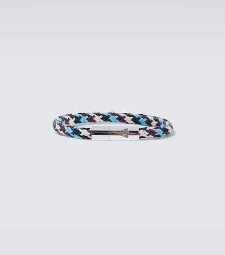 Pulsera de plata de ley y piel - Bottega Veneta - Modalova