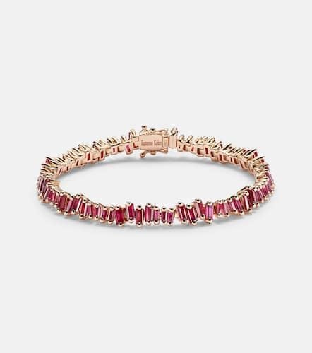 Pulsera Bold de oro rosa de 18 ct con rubíes - Suzanne Kalan - Modalova