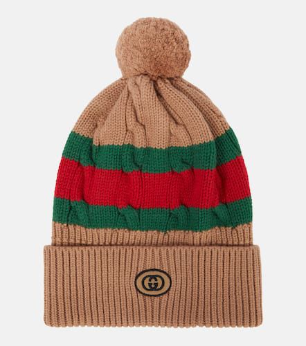 Gucci Striped wool beanie - Gucci - Modalova